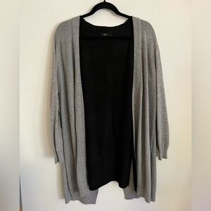 Fate Soft Suede Open Sweater